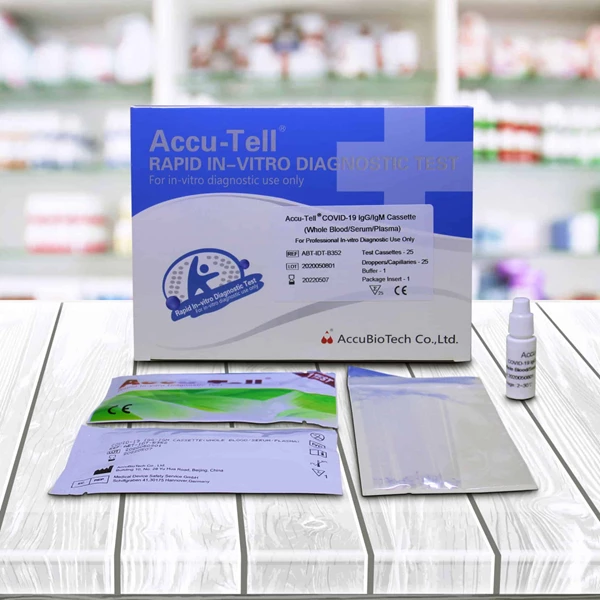 Rapid Test Antibody Accu-Tell® COVID-19 IgG/IgM Cassette (Whole Blood/Serum/Plasma)