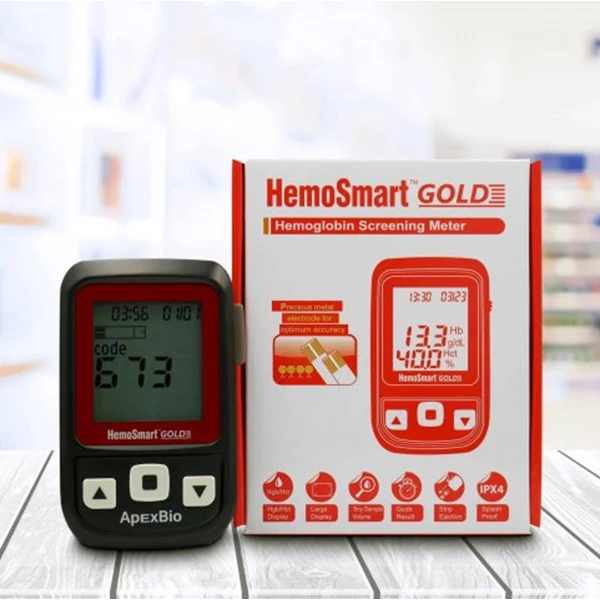 Alat Cek Kadar Hemoglobin HemoSmart GOLD (Hemoglobin Screening Meter) S25009