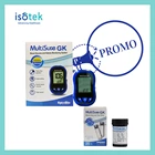 Paket Alat Cek Gula Darah MultiSure GK Blood Glucose and Ketone Meter  + Strip Test Glucose S84007 1